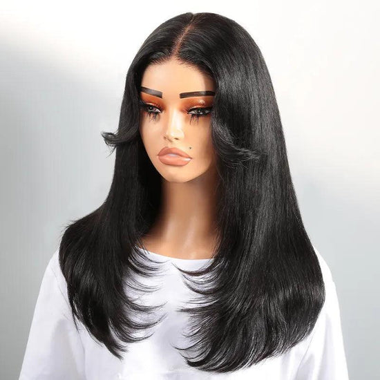 Tenue Exclusive Pour Sœurs 7x5 Glueless Tendance Liasse Perruques Sans Colle €100 Réduction - SHINE HAIR