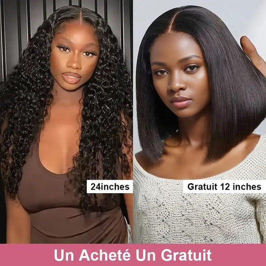 Un Acheté Un Gratuit 7X5 Glueless Bouclé Perruque(Perruque Bob gratuite 12'') - SHINE HAIR