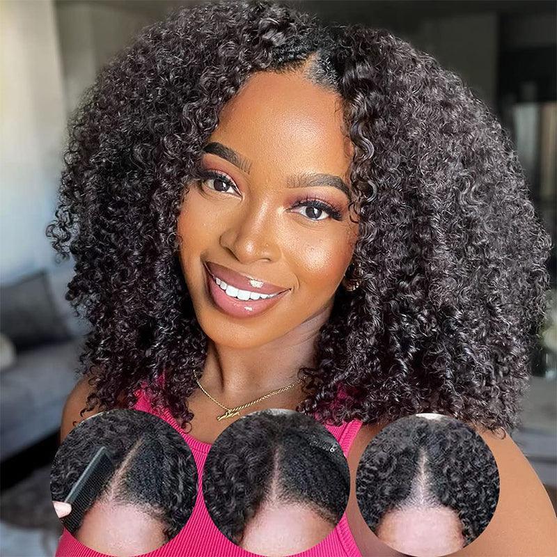 V Partie Perruque Cheveux Humains Bouclés Brésiliens 200% Densité - SHINE HAIR