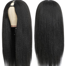 V Partie Perruque Cheveux Humains Kinky Straight Brésiliens 200% Densité - SHINE HAIR