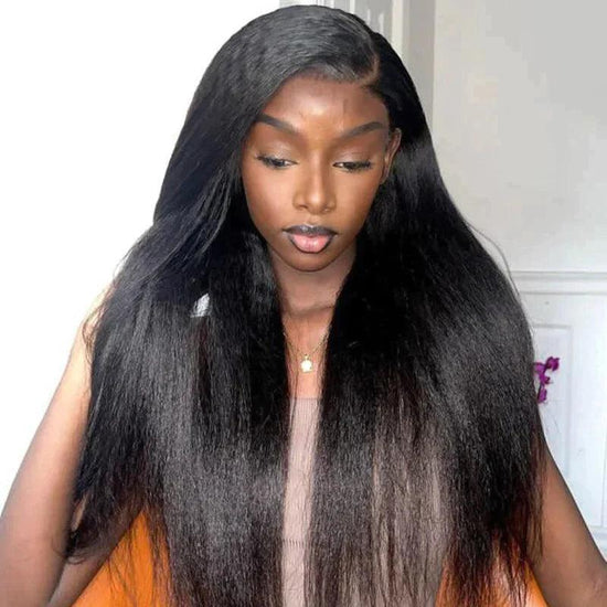 V Partie Perruque Cheveux Humains Kinky Straight Brésiliens 200% Densité - SHINE HAIR