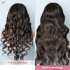 13x4 Glueless Lumineux Couleur Blonde Highlight Perruque Sans Colle Body Wave