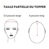 Topper Partiel Avec Highlight Nœuds Blanchis Dentelle Entièrement Transparente (Pas une perruque)